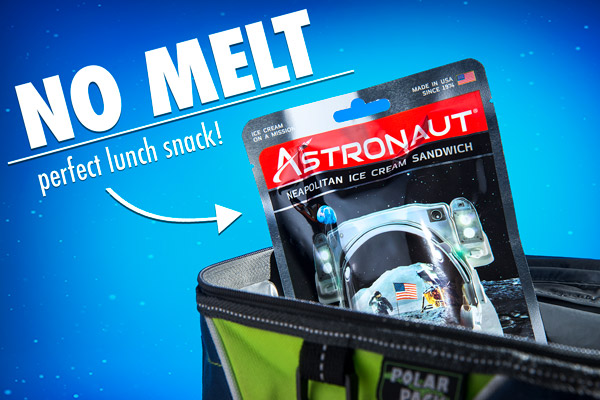 Astronaut Ice Cream can be enjoyed at room temperature without any fear of melting.