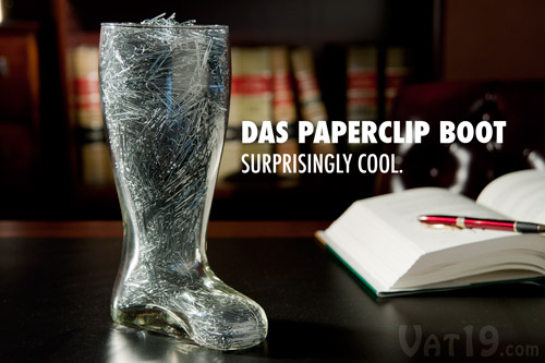 Hold office supplies such as paperclips in your Beer Boot.