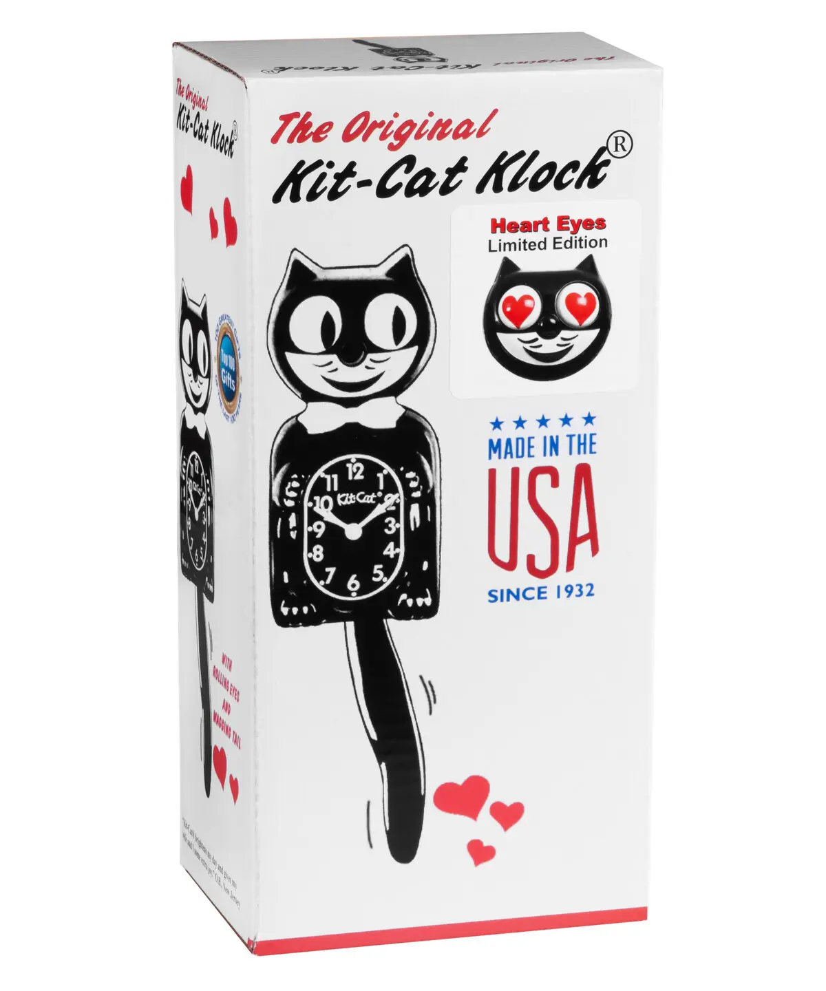【限定モデル】Kit-Cat Klock Heart Eyes／箱あり Kit-Cat Klock with Heart Eyes: A classic and quirky timepiece with