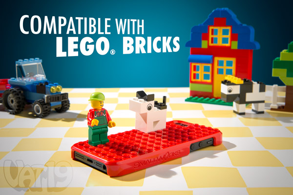 The Brickcase iPhone case is compatible with all LEGO® bricks.