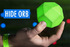The glowing orbs act as the flag.