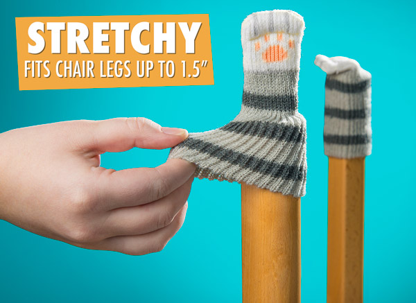 Stretchy to fit chair legs up to 1.5