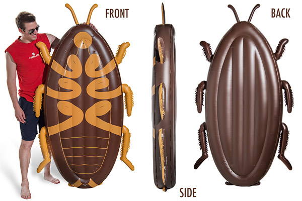 Multiple views of the Cockroach Pool Float.