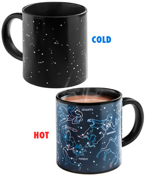 Constellation Heat Change Mug: Add water to turn stars into