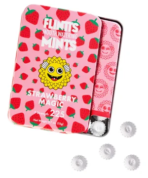 Flintts Super Strong Strawberry Mints 