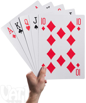 King Size Playing Cards: 10 times the size!