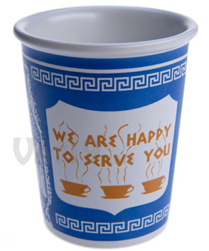 Authentic Ny City Ceramic Greek Coffee Cup 10 Ounces Authentic New York City Coffee Cup Design With An Eco Friendly Twist