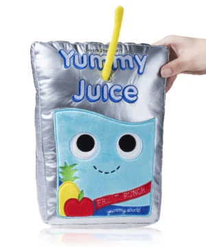 Juice Box Plush: A pillowy toy with a removable