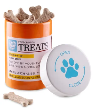 Prescription Bottle Pet Treat Jar