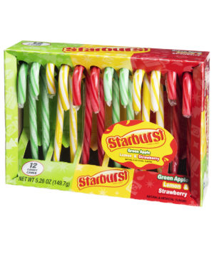 Starburst Candy Canes Candy Canes Flavored Like The Fruity Candy