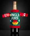 Light-Up Ugly Christmas Sweater Wine Bottle Cover