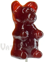Giant Gummy Bear ... on a Stick - Cherry Cola