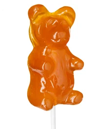Giant Gummy Bear ... on a Stick - Orange
