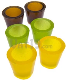 Gummy Shot Glasses - Lemon, Lime, and Cola