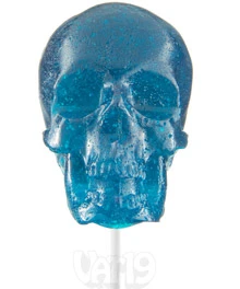 Gummy Skull on a Stick - Blue Raspberry