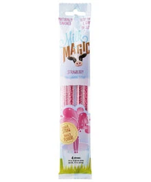 Magic Milk Straws - Strawberry (4-pack)