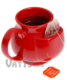 Pouch Tea Mug - Red
