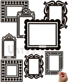 Stick'R Frames Wall Decals - Black