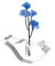 Aphrodite Lovebird Glass Bud Vase