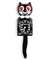 Black Kit-Cat Klock with Heart Eyes