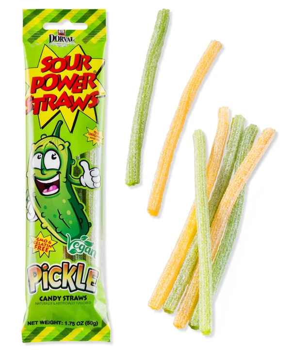 Pickle Sour Power Straws