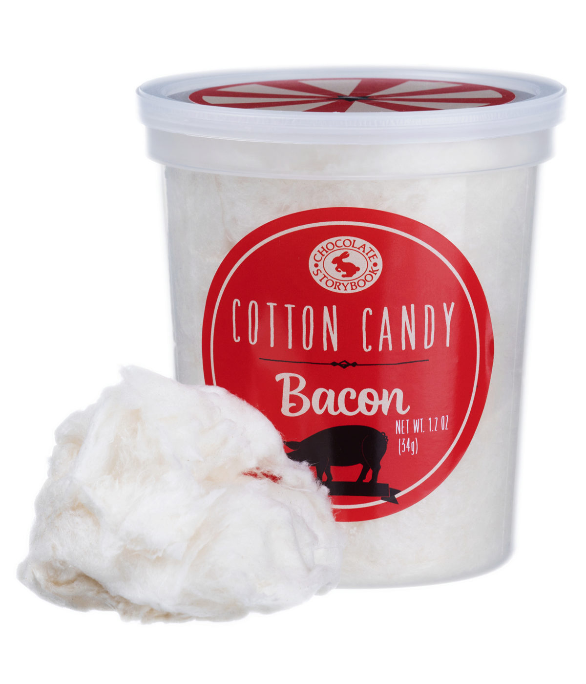 Bacon Cotton Candy A sugary snack with a savory meat flavor.