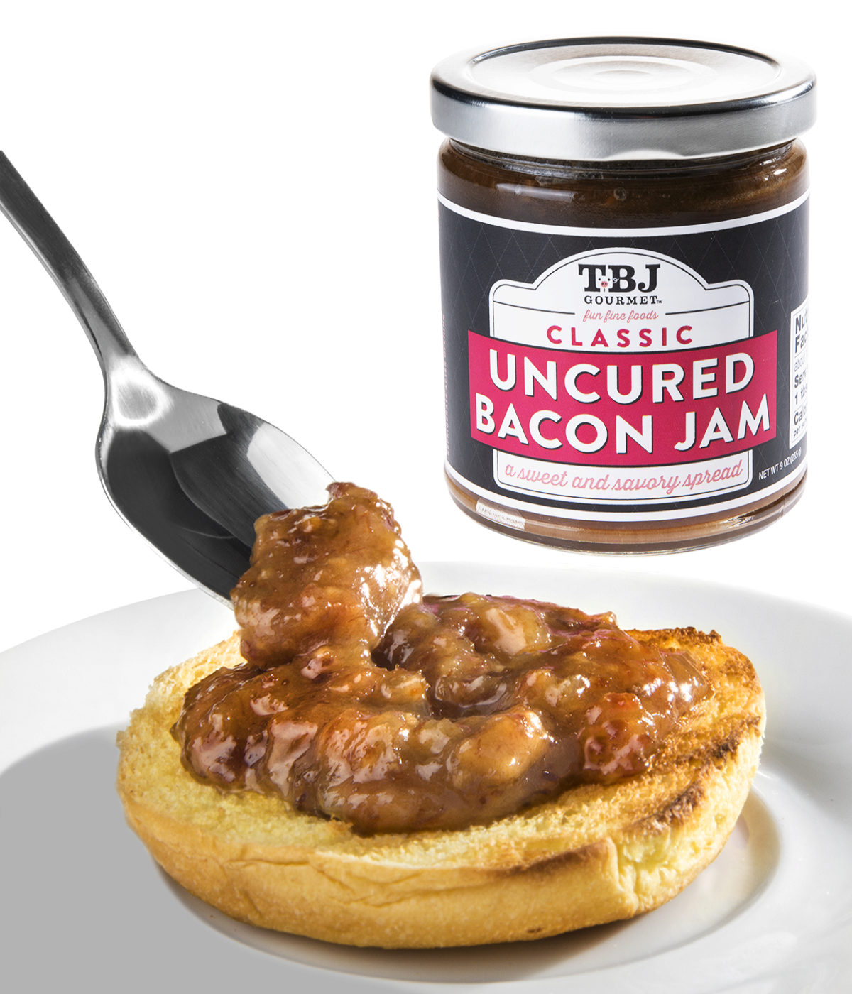 Bacon Jams Spreadable jelly graced with real bacon.