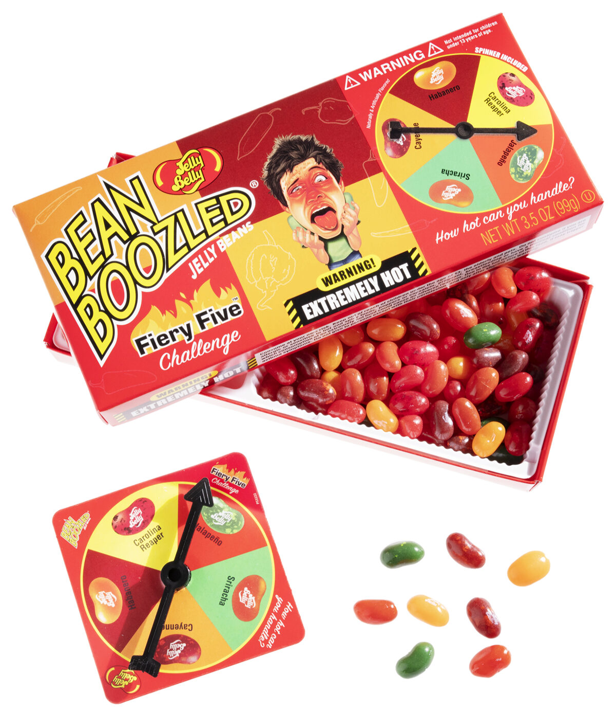 BeanBoozled Fiery Five Spinner Gift Box A collection of superhot