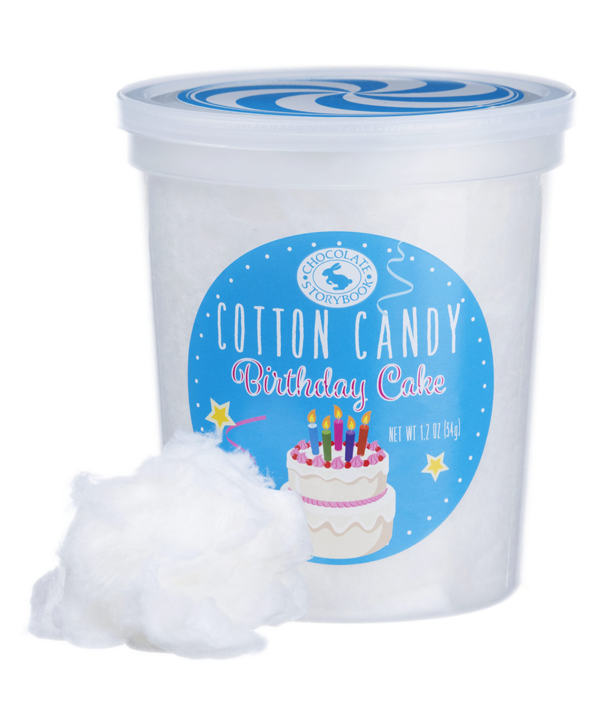 Birthday Cake Cotton Candy Fluffy cotton candy with a rich cake flavor.