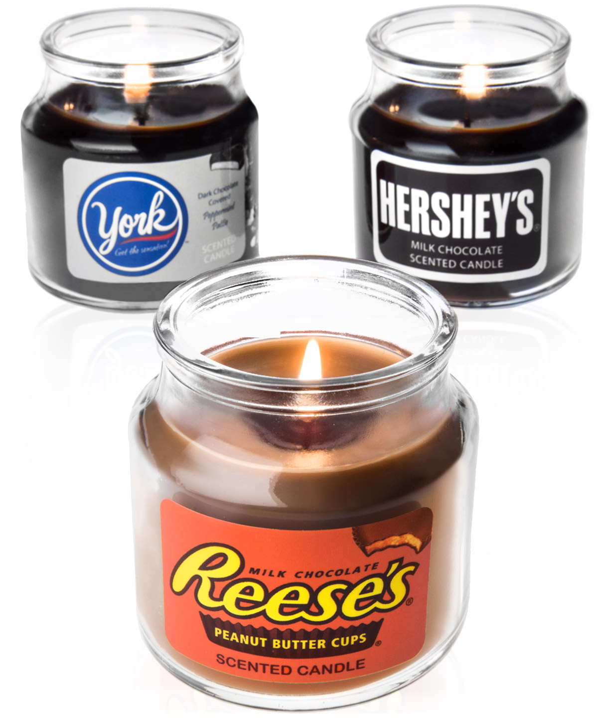 Classic Candy Jar Candles Smell just like Hershey's, Reese's and York's!