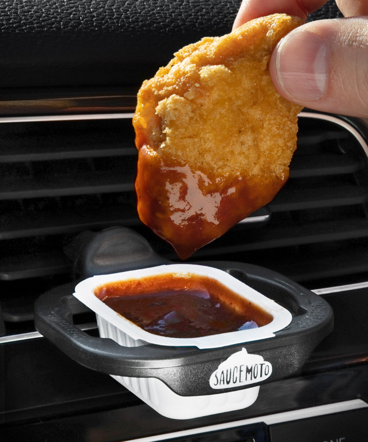 Car Vent Dip Clip An ingenious dipping sauce holder for your car!