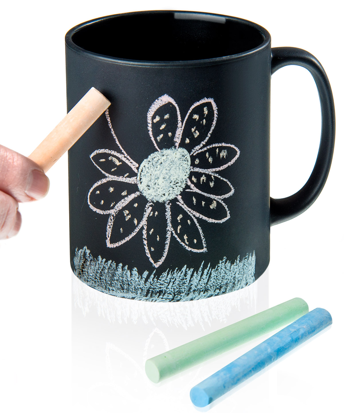 Chalkboard Coffee Mug: Write and erase on this 11 ounce coffee mug