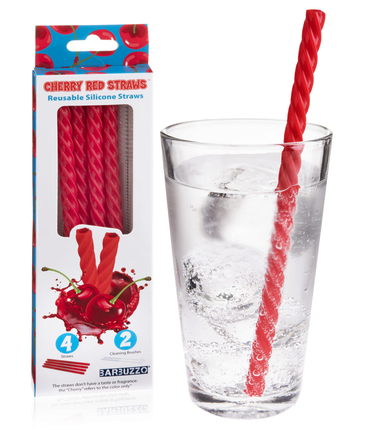 Cherry Red Reusable Straws Sipping straws that look like licorice.