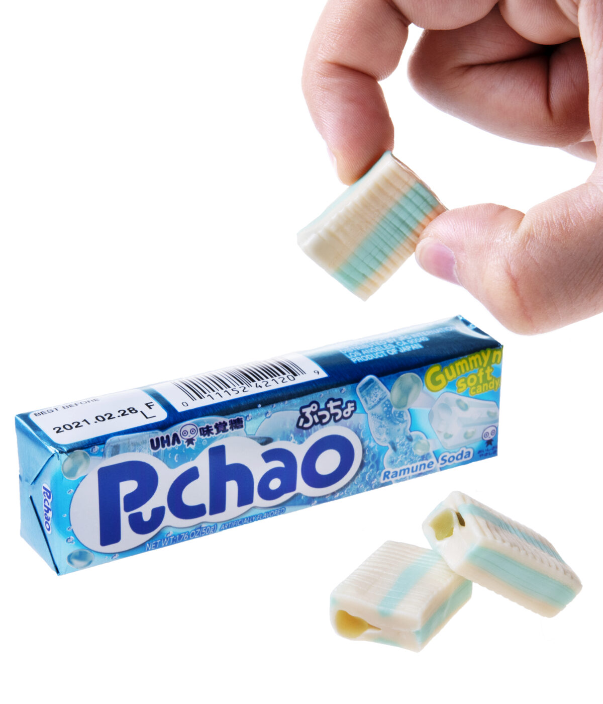 Chewy Ramune Soda Gummy Fizzy candy that tastes like Japanese Ramune Soda!