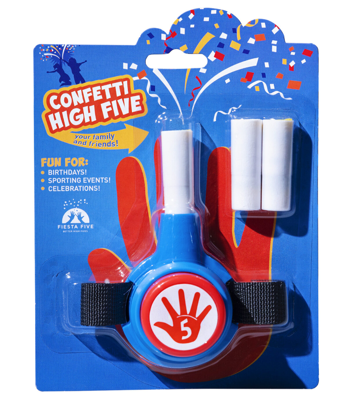 Confetti HighFives Make your high fives even awesomer.