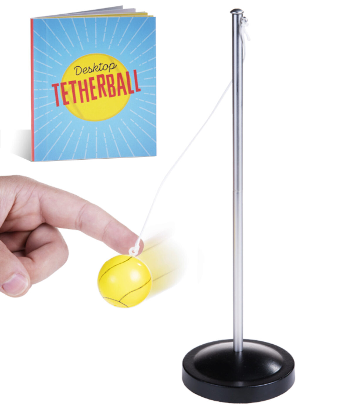 Desktop Tetherball Bring the schoolyard game into your workplace!