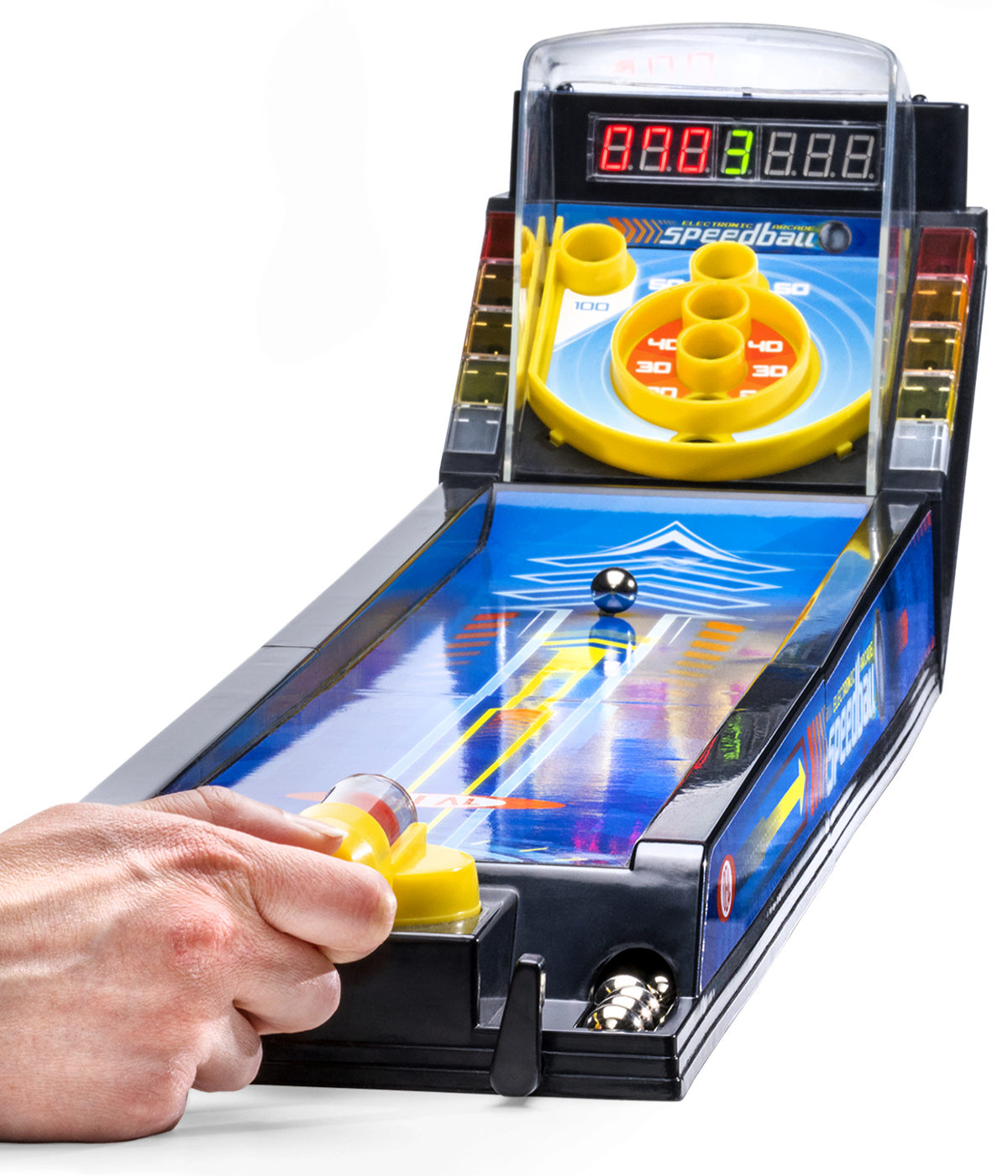 Electronic Arcade Speedball Desktop skill game with ball bearings.