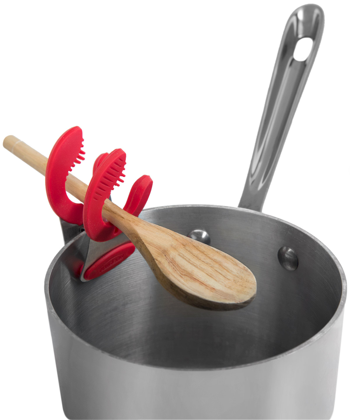 Flexible Pot Clips Holds cooking utensils, eliminates mess