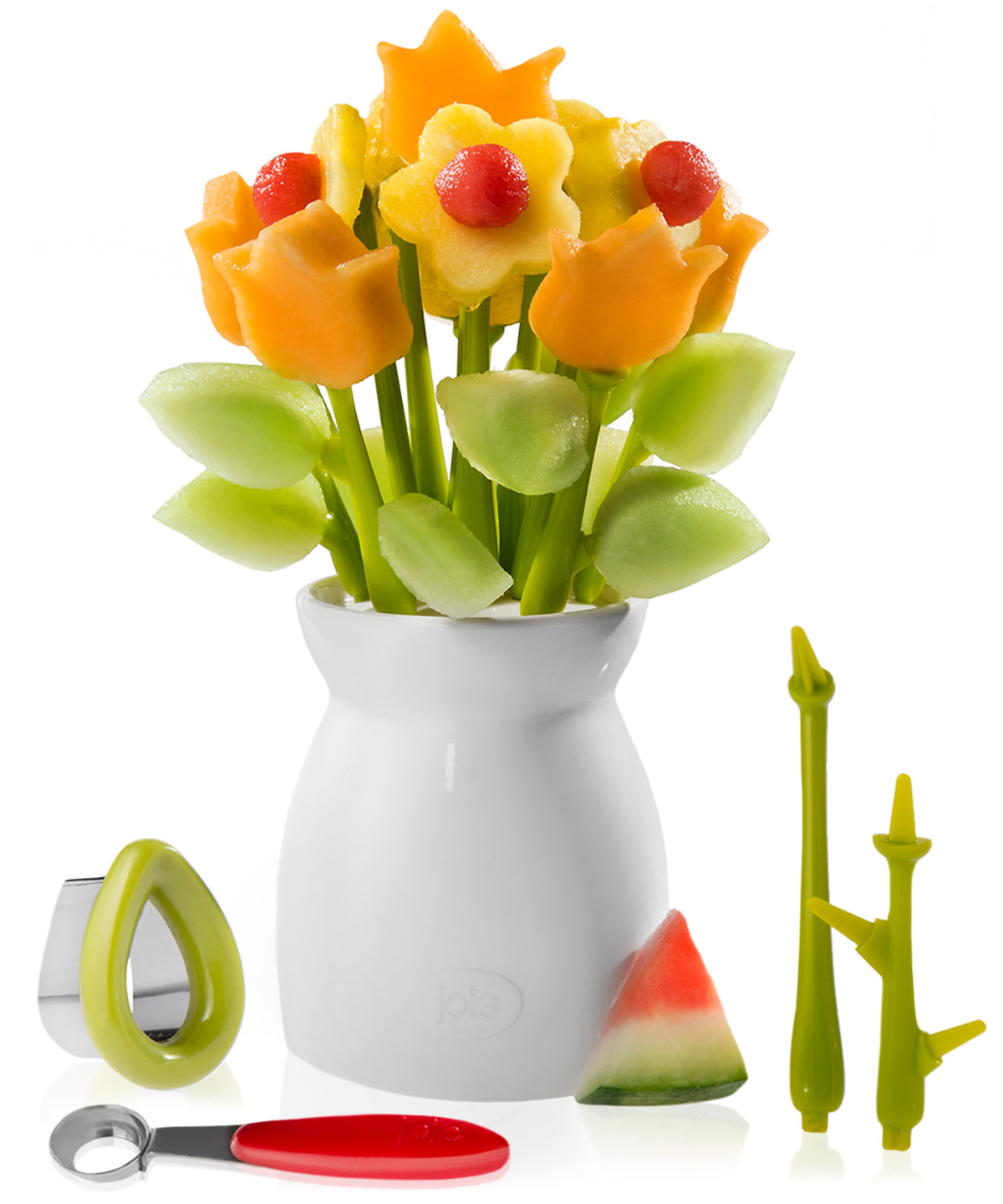 Fruit of the Bloom DIY edible flower bouquets.