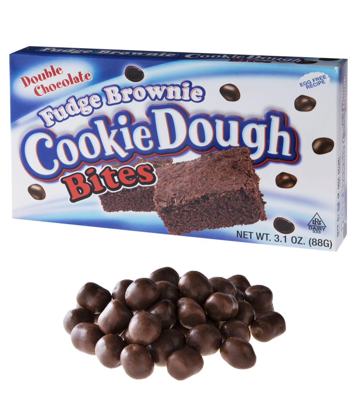 Fudge Brownie Cookie Dough Bites Delicious brownie bites coated in