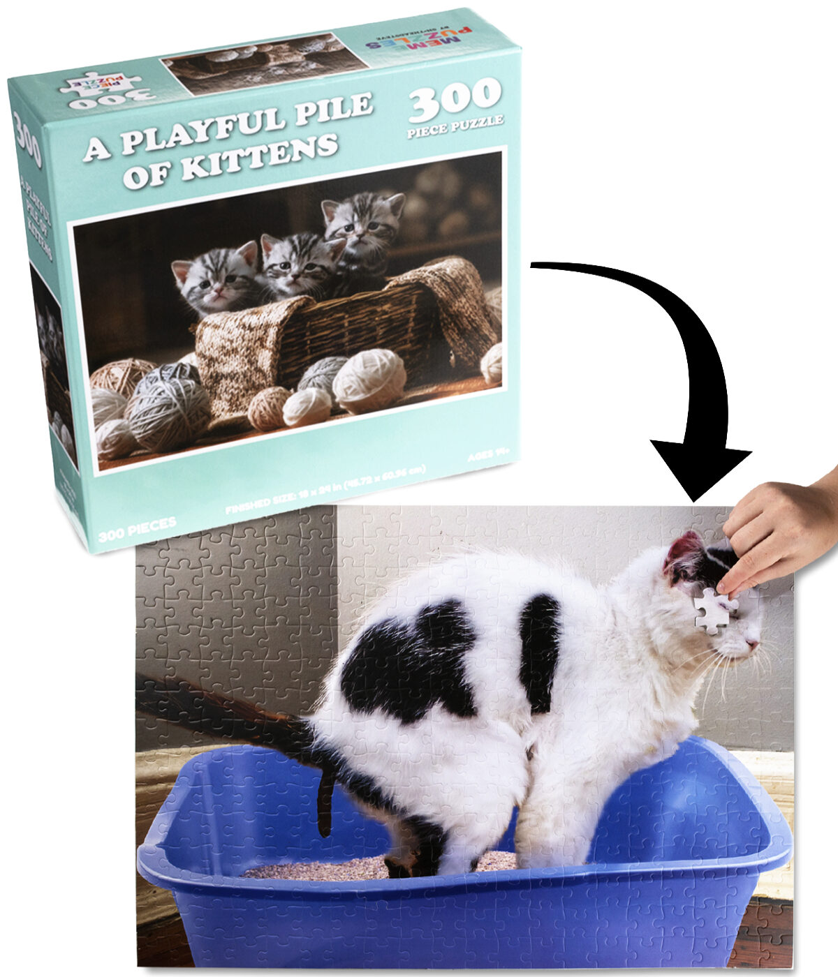 Gag Gift Puzzles Puzzles that reveal a gag image when completed.