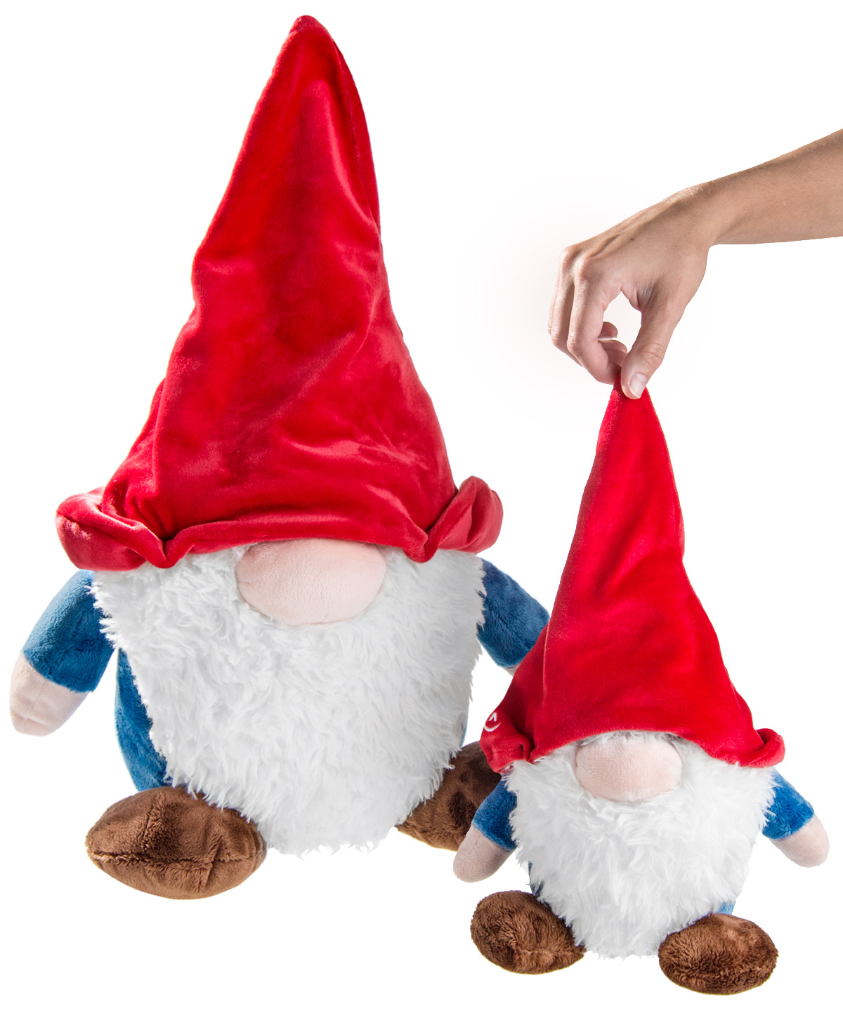 Gnome Stuffed Animals Plush toys modeled after fairy tale creatures.