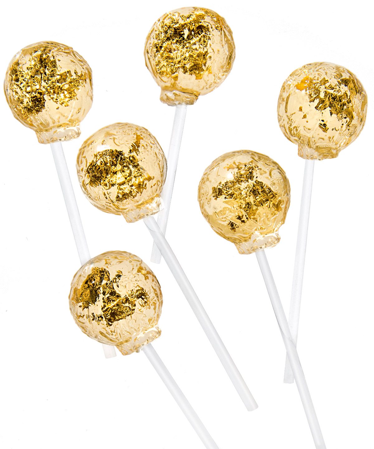 Gold Lollipops Luxurious lollipops made with edible gold