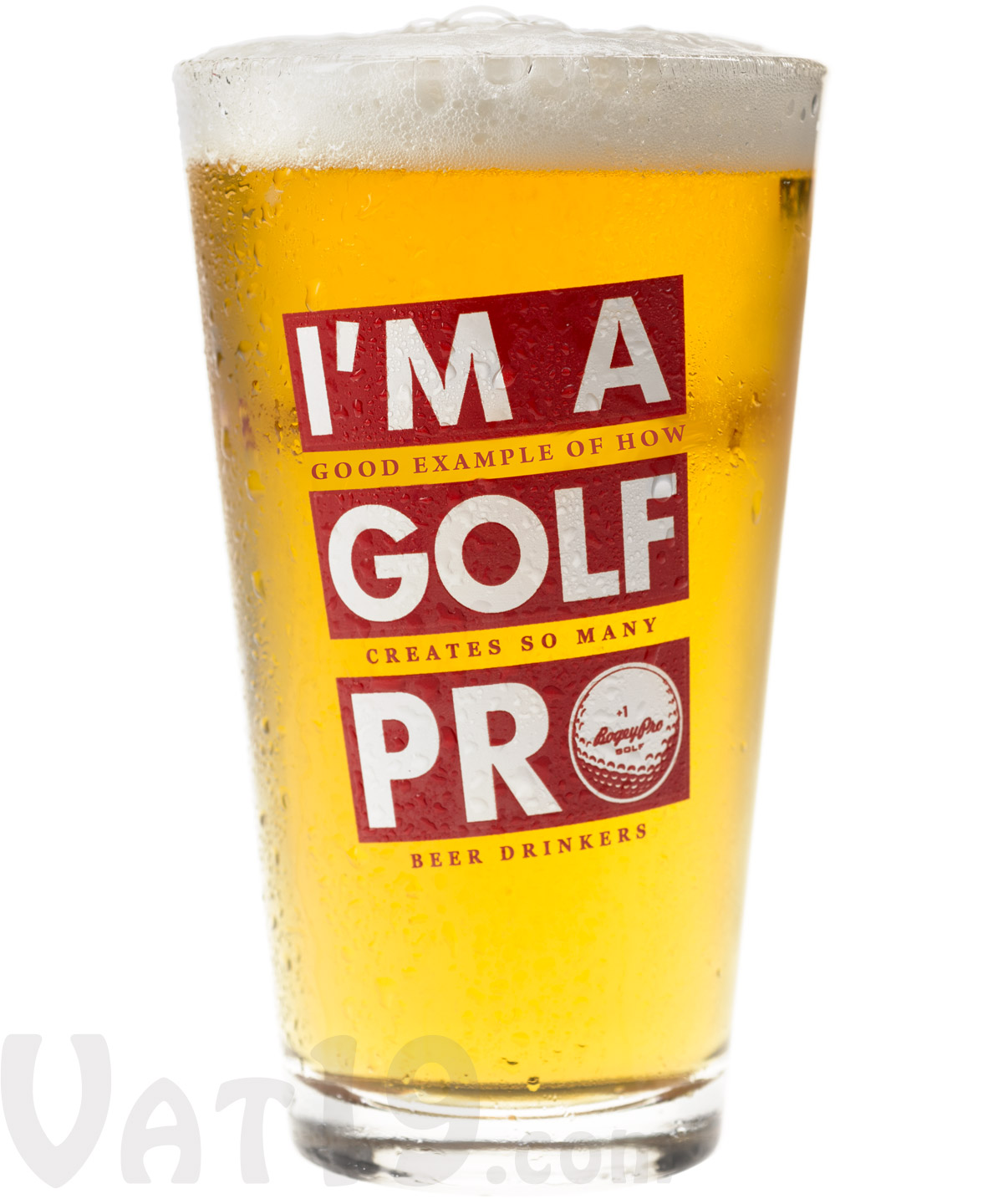 Golf Beer Pint Dual Message Glasses are the perfect golf gift