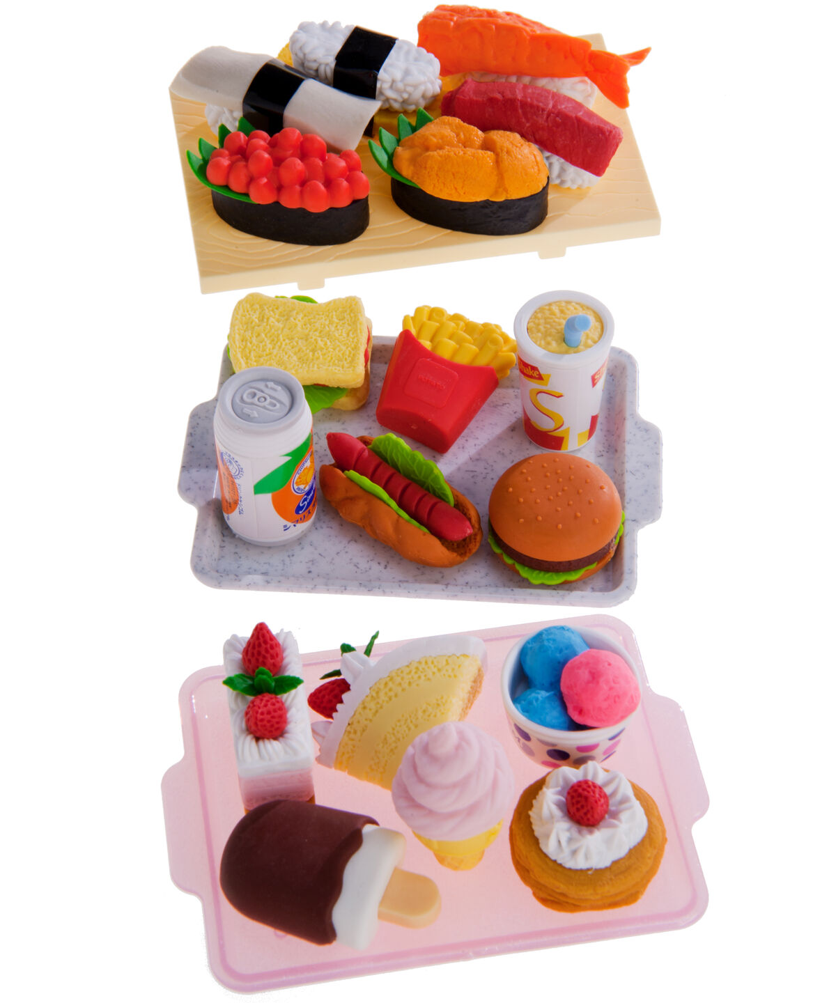 Japanese Food Eraser Sets