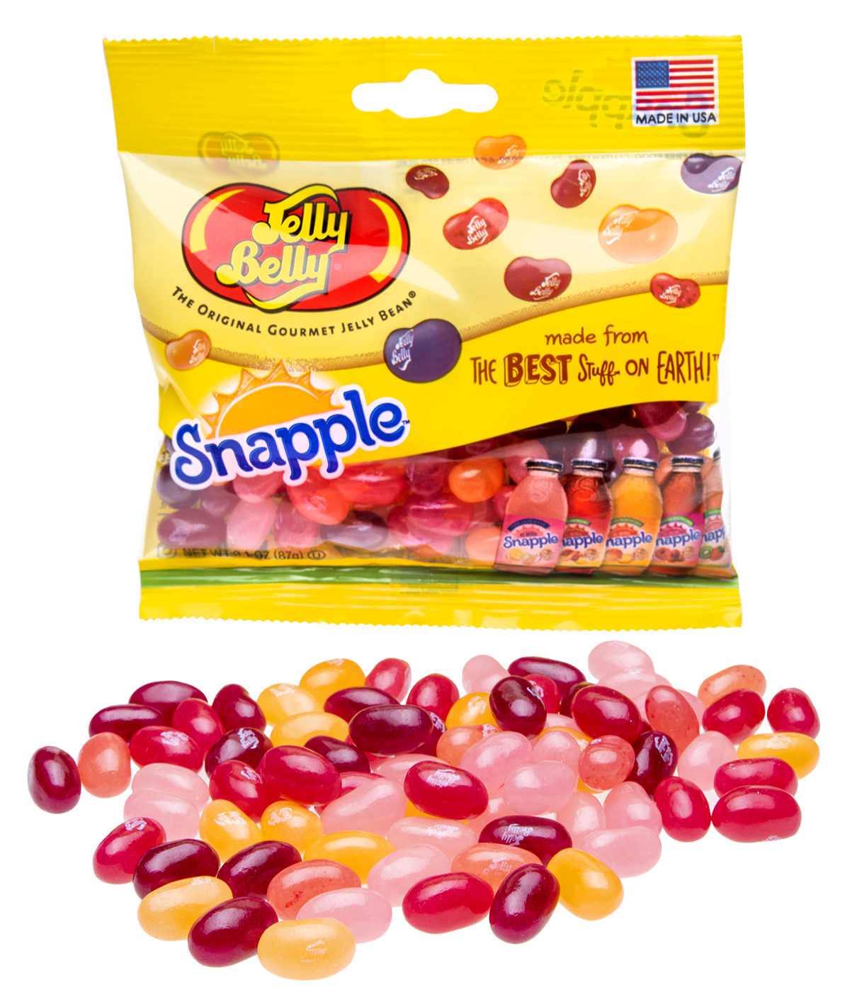 Snapple Jelly Beans Jelly Belly jelly beans flavored like Snapple.