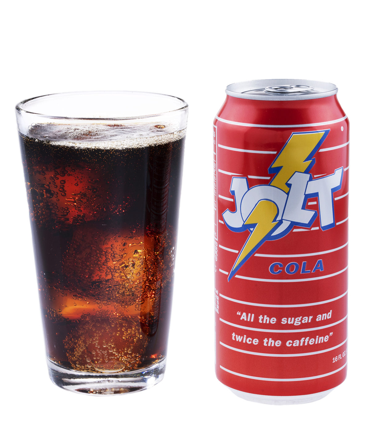 Jolt Cola A retro soda that tastes like cola and kicks like an energy