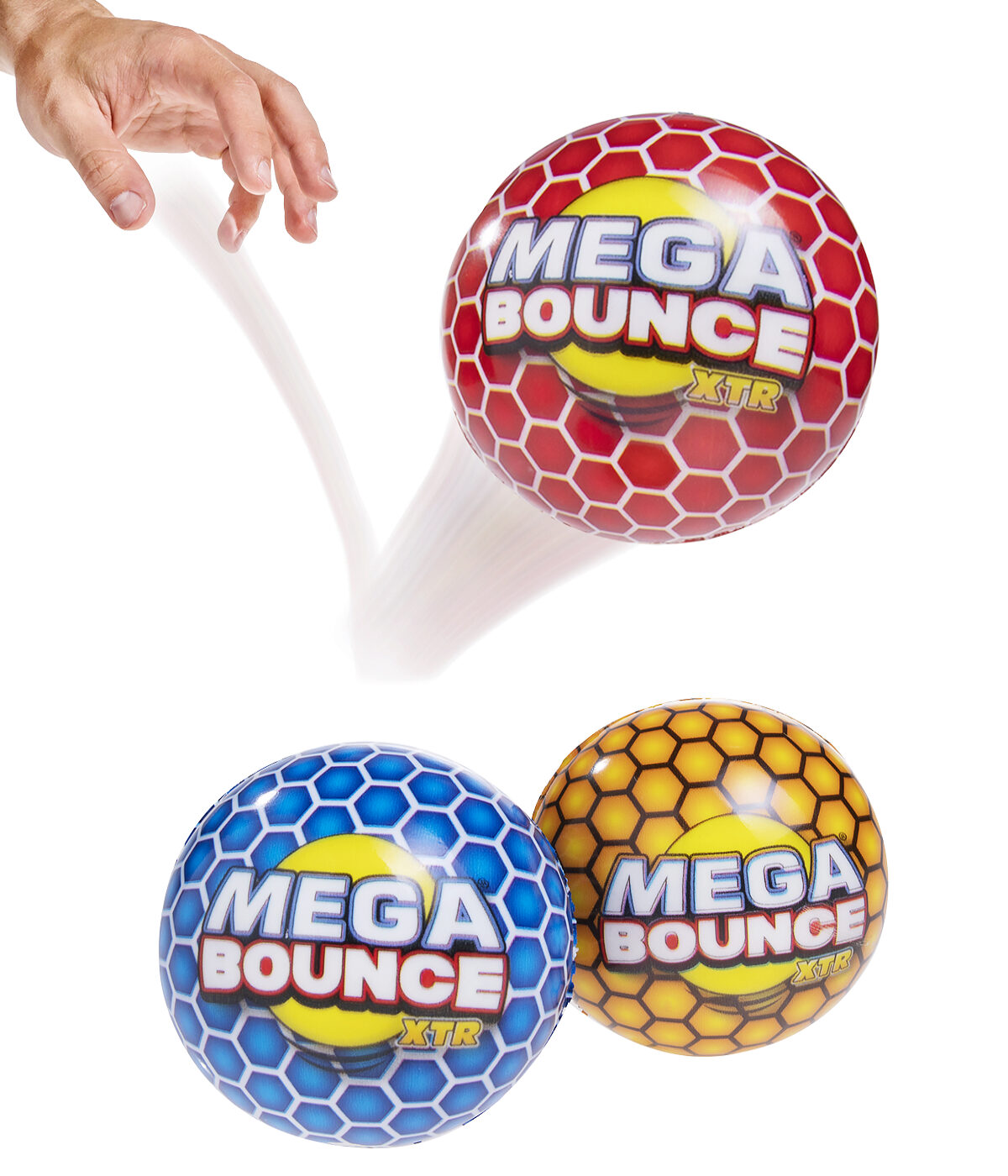 Mega Bounce XTR Ball A super bouncy ball that can soar higher than a