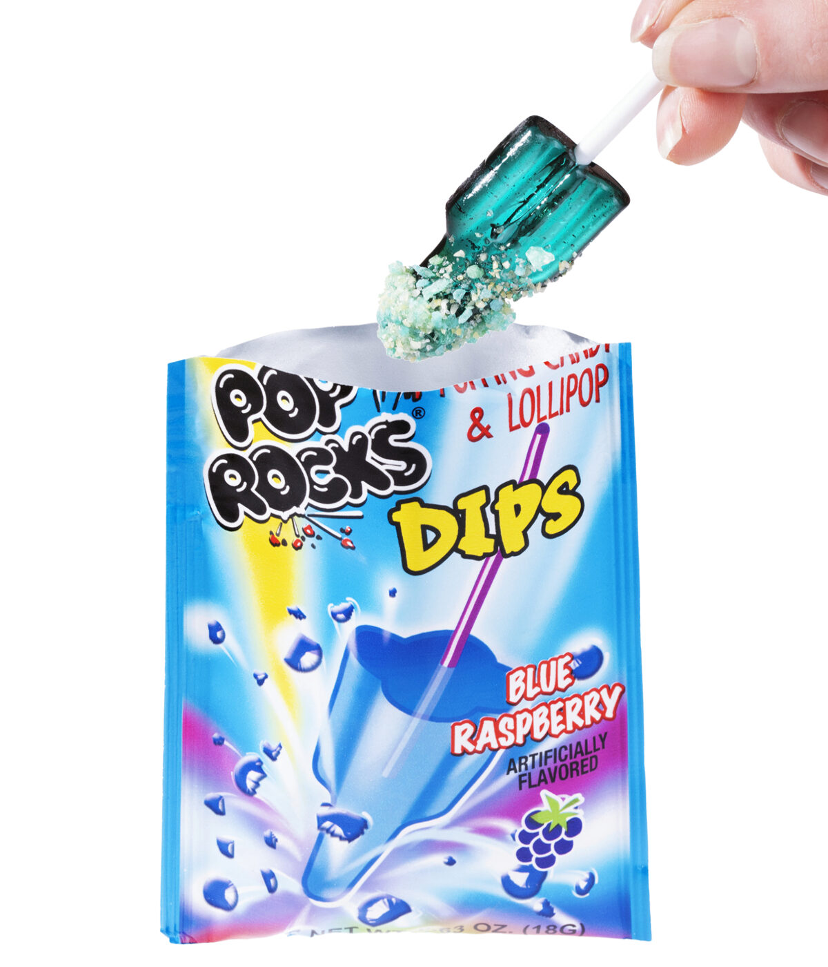 Pop Rocks Dips Delicious popping candy you eat with a lollipop.
