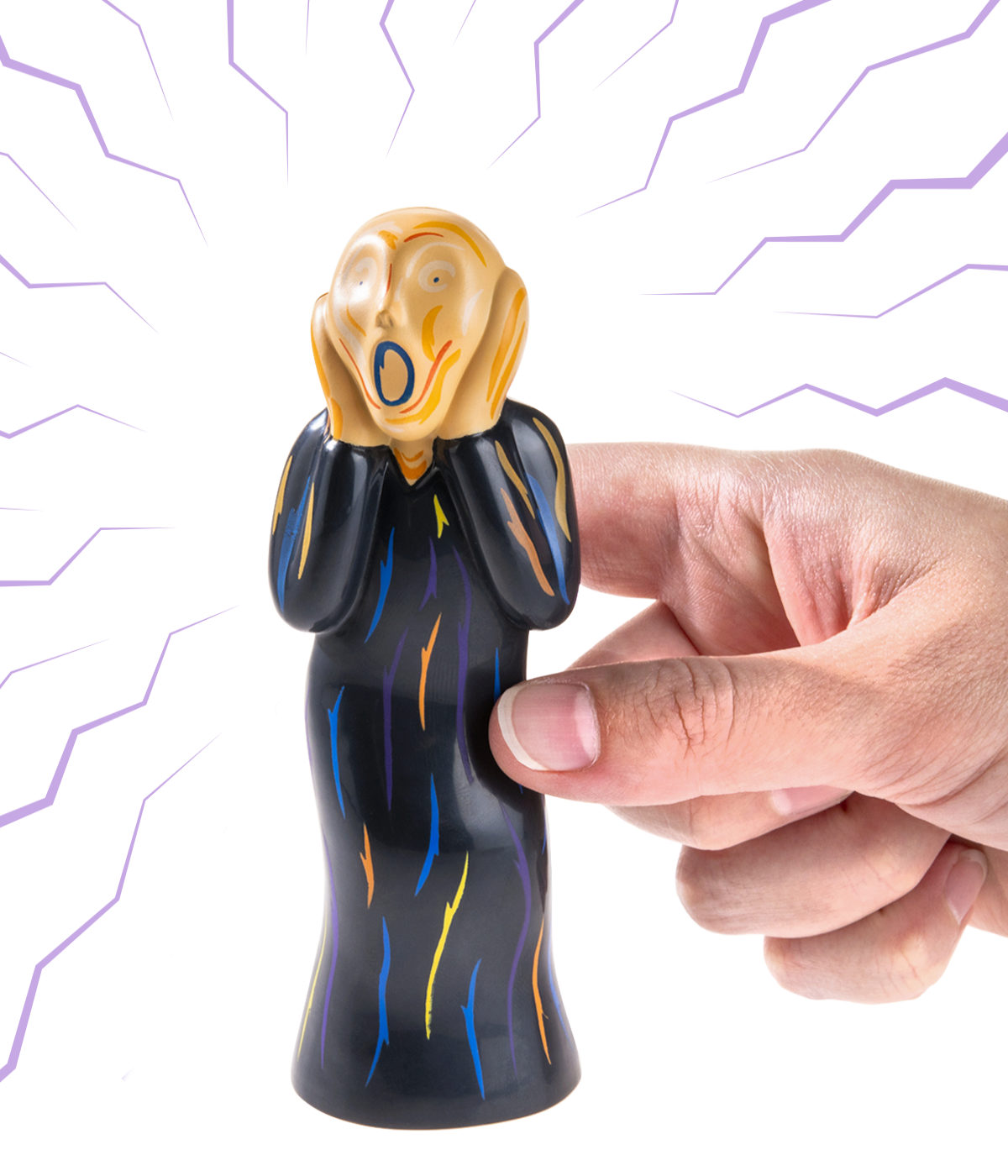 The Scream Electronic Noisemaker Artinspired statuette with a piercing scream.